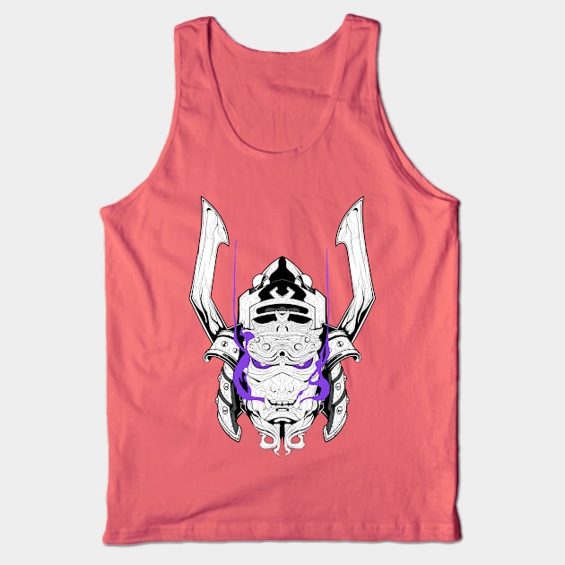 Galactus Oni Samurai - BW Tank Top by AlternateRealiTEE